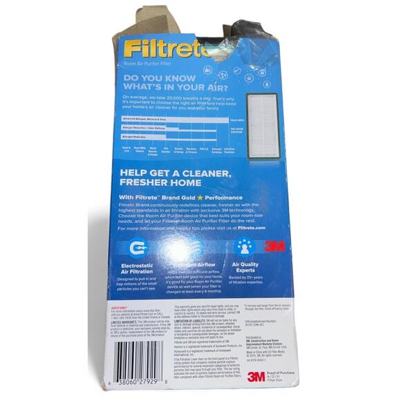 2 Filtrete A/D/H Allergen Reduction Air Purifier Filters HEPA - Honeywell Holmes - Picture 2 of 4